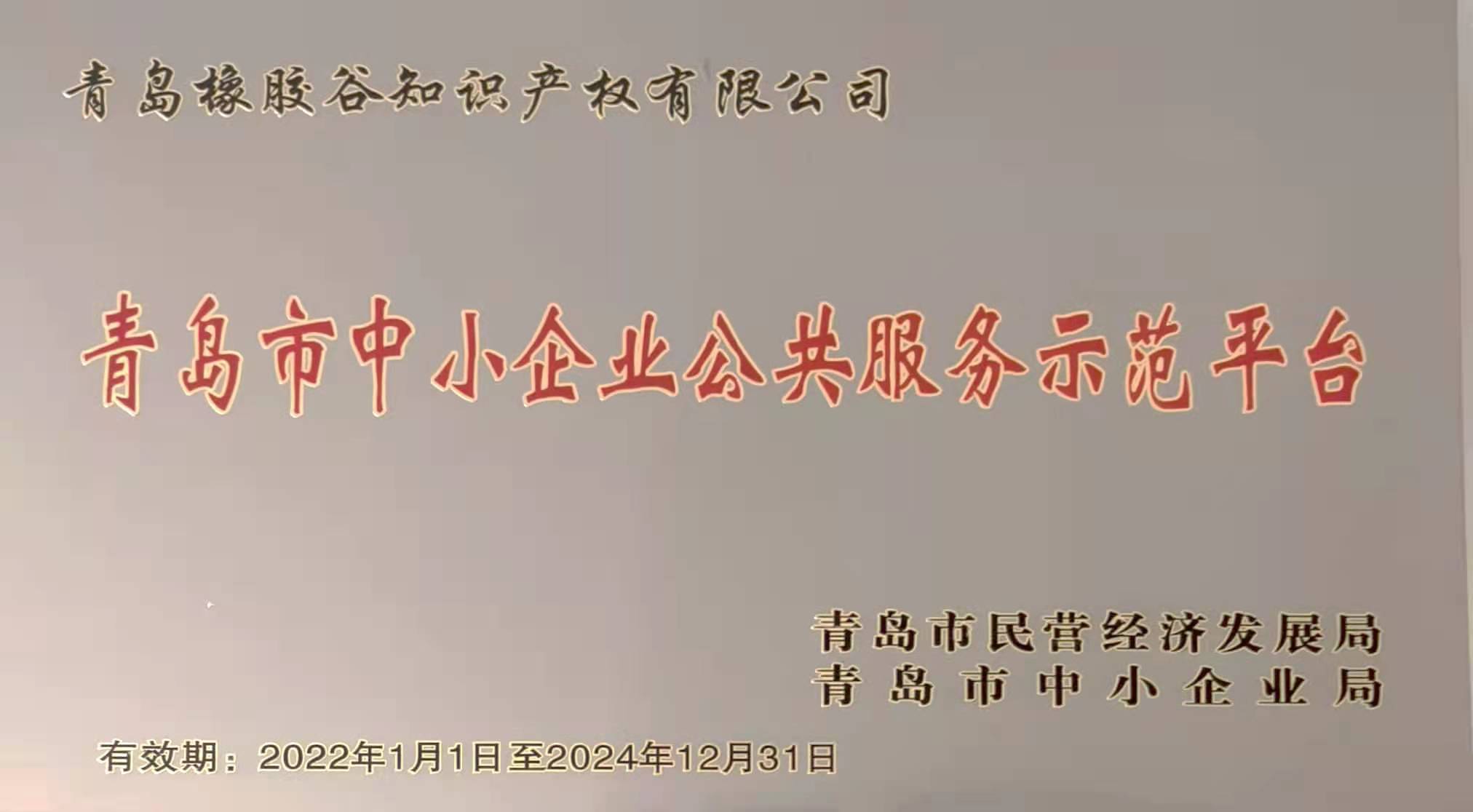 青岛市中小企业公共麻豆网站入口示范平台